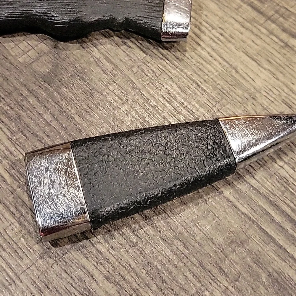 Black and Silver(Stainless) Scottish Dress Knife/ Athame